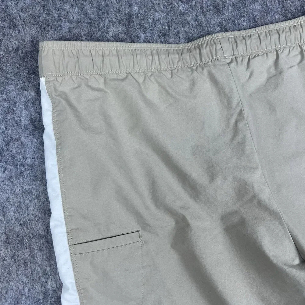 Vtg Nike Men's Swim Trunks Board Shorts Tan Mesh Lined 10